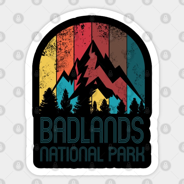 Badlands National Park Gift or Souvenir T Shirt Sticker by HopeandHobby